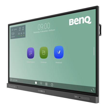 BenQ RP6503 Écran plat interactif 165,1 cm (65") LED Wifi 400 cd/m² 4K Ultra HD Noir Écran tactile Intégré dans le processeur