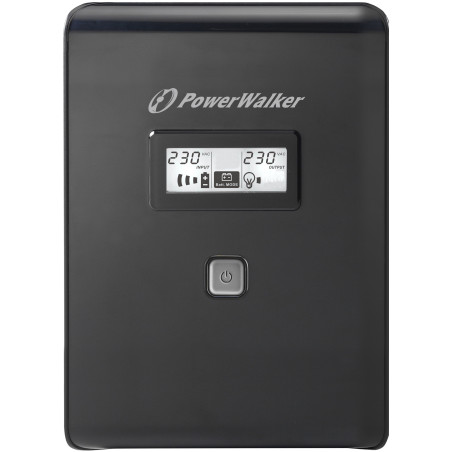 PowerWalker VI 2000 LCD FR Interactivité de ligne 2 kVA 1200 W 4 sortie(s) CA