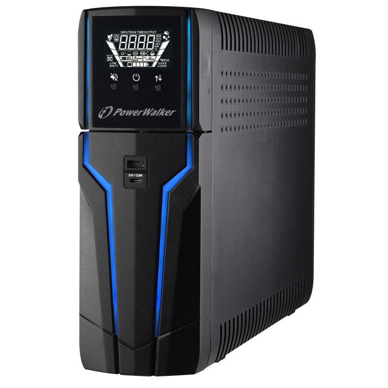 PowerWalker VI 1000 GXB IEC Interactivité de ligne 1 kVA 600 W 8 sortie(s) CA PowerWalker VI 1000 GXB IEC Interactivité de ligne 1 kVA 600 W 8 sortie(s) CA