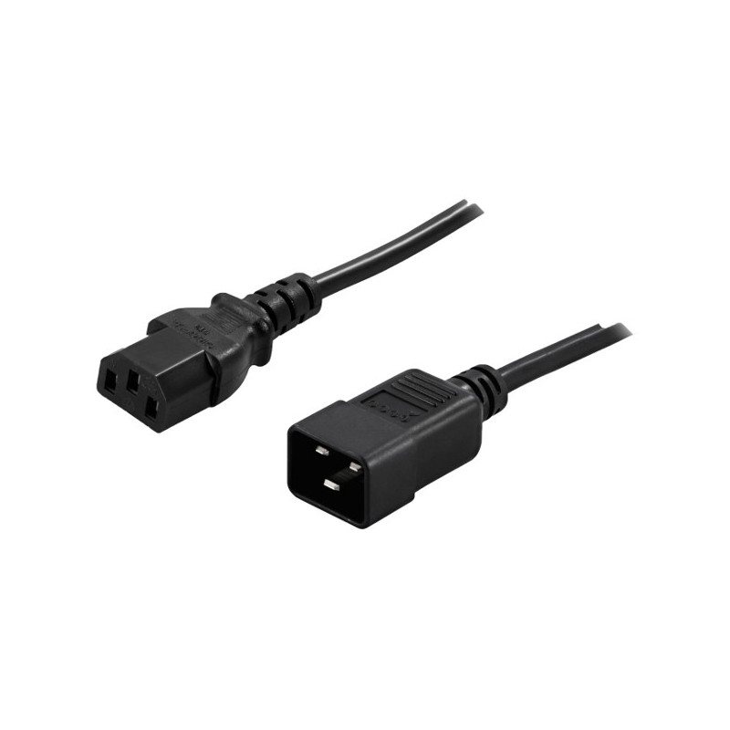 PowerWalker 91010041 câble électrique Noir 1,8 m Coupleur C13 Coupleur C20 PowerWalker 91010041 câble électrique Noir 1,8 m Coupleur C13 Coupleur C20