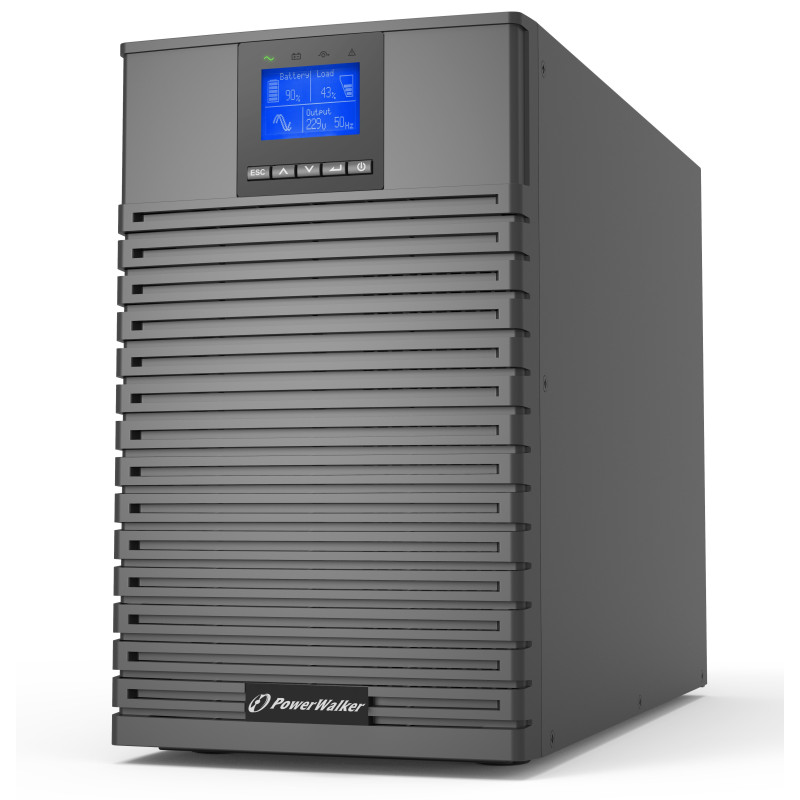 PowerWalker VFI 3000 ICT IoT Double-conversion (en ligne) 3 kVA 3000 W 9 sortie(s) CA PowerWalker VFI 3000 ICT IoT Double-conversion (en ligne) 3 kVA 3000 W 9 sortie(s) CA