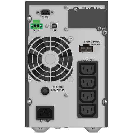 PowerWalker VFI 1000 TGB Double-conversion (en ligne) 1 kVA 900 W 4 sortie(s) CA