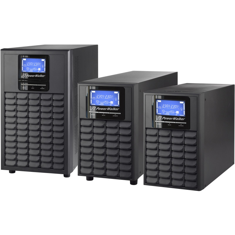 PowerWalker VFI 3000C LCD Double-conversion (en ligne) 3 kVA 2400 W 4 sortie(s) CA PowerWalker VFI 3000C LCD Double-conversion (en ligne) 3 kVA 2400 W 4 sortie(s) CA