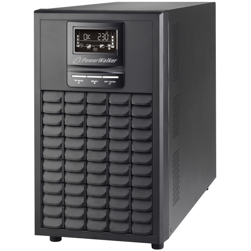 PowerWalker VFI 3000 CG PF1 Double-conversion (en ligne) 3 kVA 3000 W 9 sortie(s) CA PowerWalker VFI 3000 CG PF1 Double-conversion (en ligne) 3 kVA 3000 W 9 sortie(s) CA