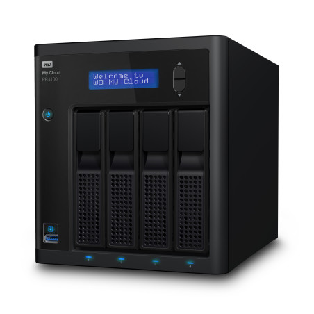 Western Digital My Cloud PR4100 NAS Bureau Ethernet/LAN Noir N3710