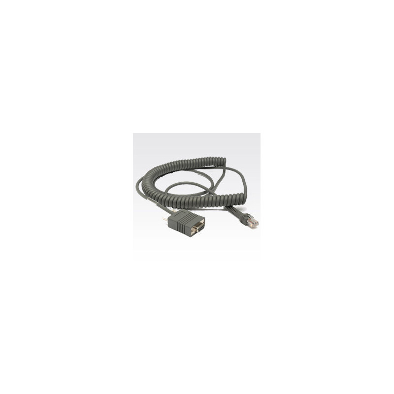 Zebra RS232 Cable câble de signal 3,6 m Gris