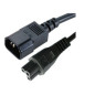 Microconnect PE080618 câble électrique Noir 1,8 m Coupleur C14 Microconnect PE080618 câble électrique Noir 1,8 m Coupleur C14