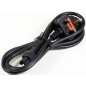Microconnect PE090818 câble électrique Noir 2 m Prise d'alimentation type G Coupleur C5 Microconnect PE090818 câble électrique Noir 2 m Prise d'alimentation type G Coupleur C5