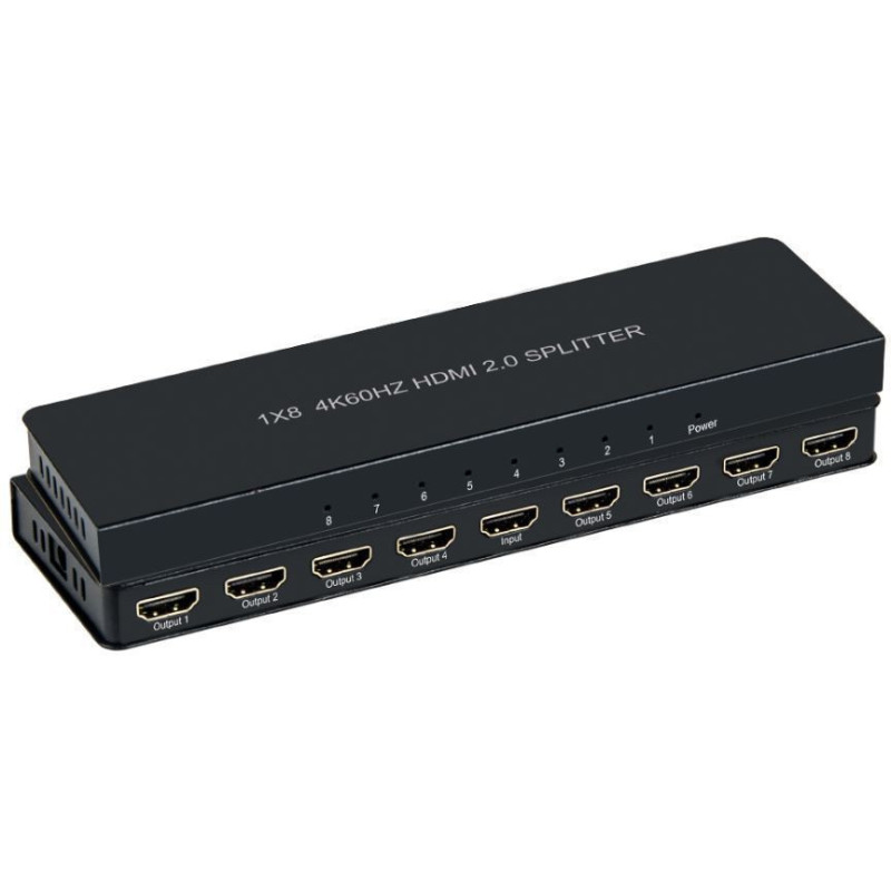 Microconnect MC-HMSP108S répartiteur vidéo HDMI 8x HDMI Microconnect MC-HMSP108S répartiteur vidéo HDMI 8x HDMI