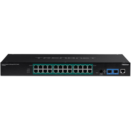 Trendnet TI-RP262i Géré L2 Gigabit Ethernet (10/100/1000) Connexion Ethernet, supportant l'alimentation via ce port (PoE) 1U