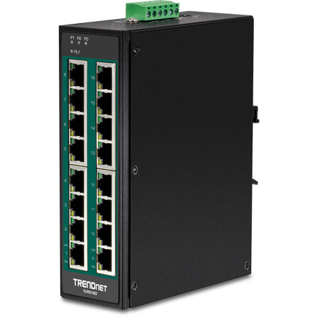 Trendnet TI-PG160 commutateur réseau Non-géré Gigabit Ethernet (10/100/1000) Connexion Ethernet, supportant l'alimentation via