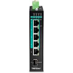 Trendnet TI-PG541i Géré L2+ Gigabit Ethernet (10/100/1000) Connexion Ethernet, supportant l'alimentation via ce port (PoE) Noir