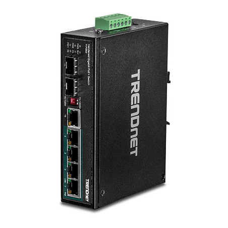 Trendnet TI-PG62 commutateur réseau Non-géré Gigabit Ethernet (10/100/1000) Connexion Ethernet, supportant l'alimentation via