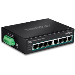 Trendnet TI-PE80 commutateur réseau Non-géré Fast Ethernet (10/100) Connexion Ethernet, supportant l'alimentation via ce port
