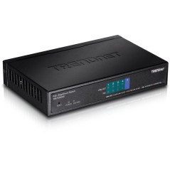 Trendnet TPE-TG50ES commutateur réseau Géré Gigabit Ethernet (10/100/1000) Connexion Ethernet, supportant l'alimentation via ce