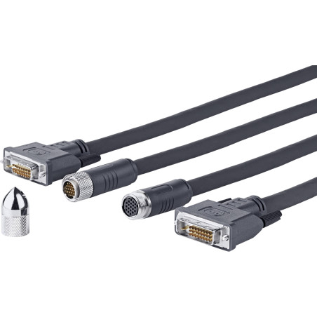 Vivolink PRODVICW20 câble DVI 20 m DVI-D Noir