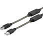 Vivolink PROUSBAB10 câble USB 10 m USB 2.0 USB A USB B Noir