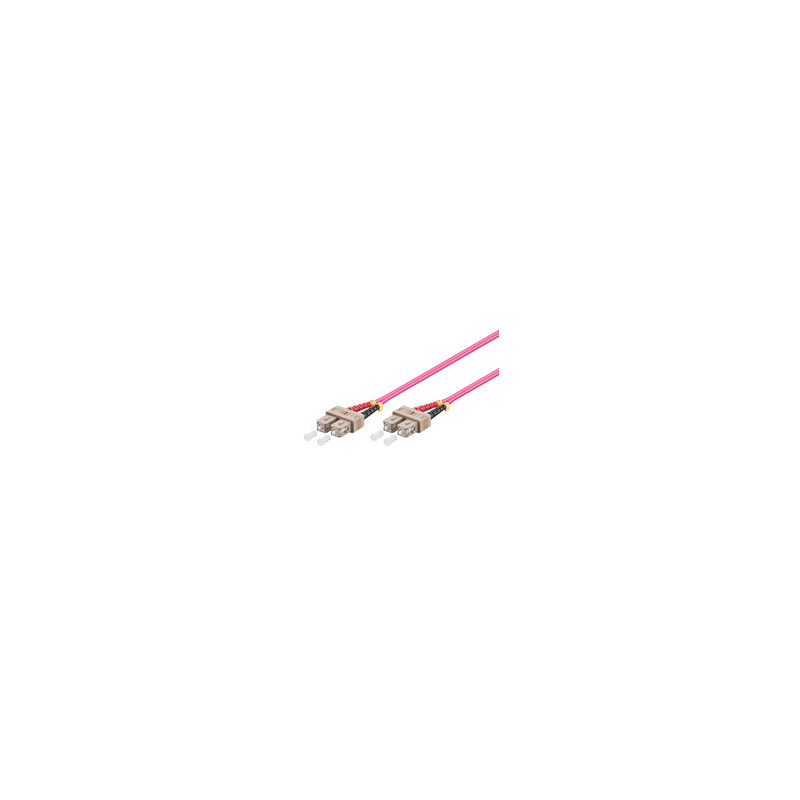 Microconnect 1m SC/UPC-SC/UPC OM4 Multimode LSZH câble de fibre optique Violet Microconnect 1m SC/UPC-SC/UPC OM4 Multimode LSZH câble de fibre optique Violet