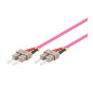 Microconnect 1m SC/UPC-SC/UPC OM4 Multimode LSZH câble de fibre optique Violet Microconnect 1m SC/UPC-SC/UPC OM4 Multimode LSZH câble de fibre optique Violet