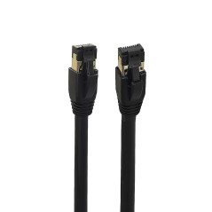 Microconnect MC-SFTP801S câble de réseau Noir 1 m Cat8.1 S/FTP (S-STP)