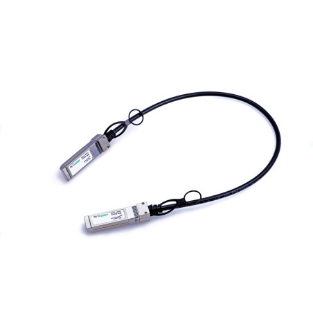 MicroOptics MO-JH234A câble d'InfiniBand 1 m QSFP+ Noir, Argent