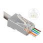 Microconnect KON512-50EZ connecteur de fils RJ45 Argent, Transparent Microconnect KON512-50EZ connecteur de fils RJ45 Argent, Transparent