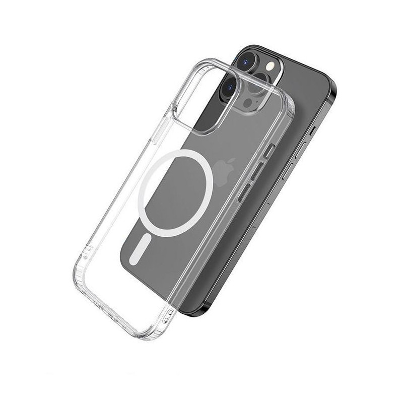 eSTUFF Magnetic Hybrid Clear Case for iPhone 13 Pro Max coque de protection pour téléphones portables 17 cm (6.7") Housse eSTUFF Magnetic Hybrid Clear Case for iPhone 13 Pro Max coque de protection pour téléphones portables 17 cm (6.7") Housse