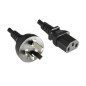 Microconnect PE150418 câble électrique Noir 1,8 m Prise d'alimentation type I Coupleur C13 Microconnect PE150418 câble électrique Noir 1,8 m Prise d'alimentation type I Coupleur C13