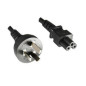 Microconnect PE150818 câble électrique Noir 1,8 m Prise d'alimentation type I Coupleur C5 Microconnect PE150818 câble électrique Noir 1,8 m Prise d'alimentation type I Coupleur C5
